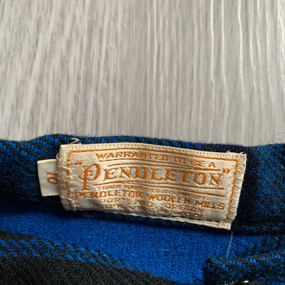 Vintage 1950s Pendleton Plaid Wrap Skirt Size XS - Picture 2 of 4